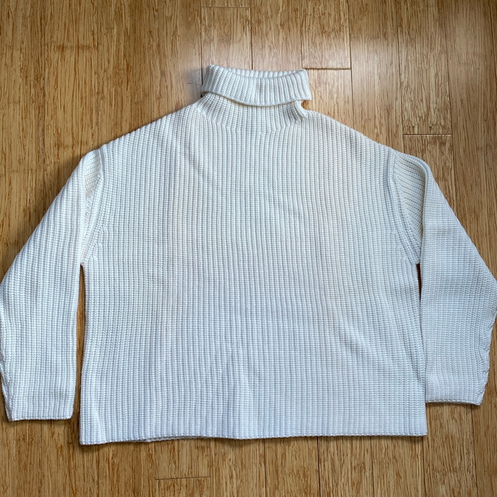 Reiss Roll Neck Rib Knit Sweater